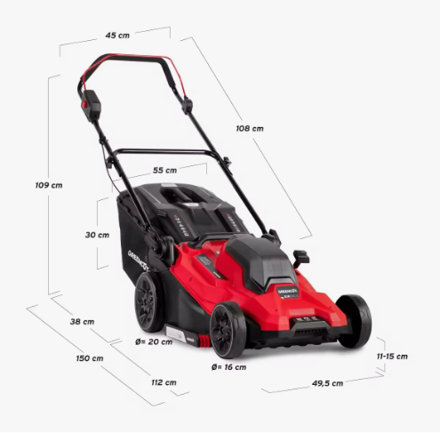GREENCUT GLM200L2 Cortacésped a Batería