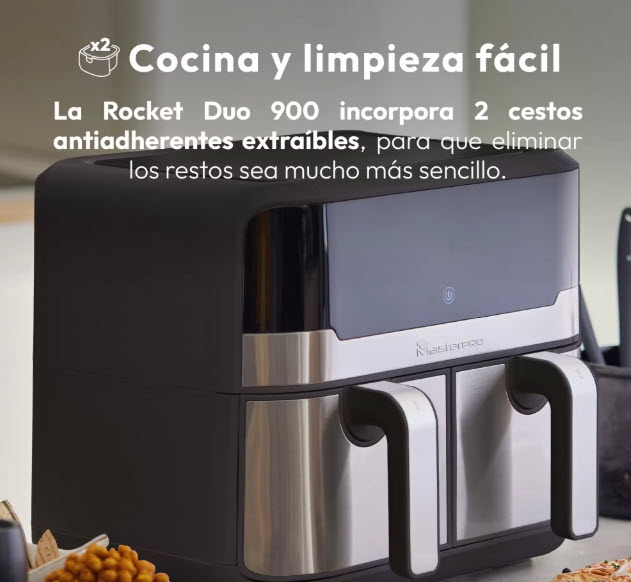 MasterPro Rocket Duo 900 Freidora de aire
