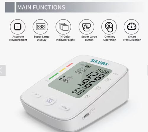 Tensiómetro de Brazo Dígital XQUIST SOLMIRA
