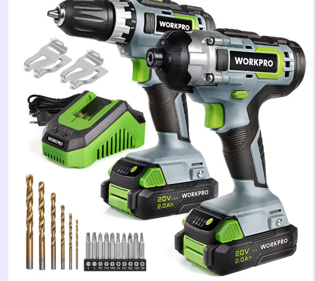 Taladro inalámbrico compacto WORKPRO