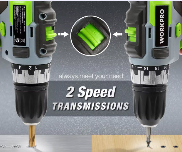 Taladro inalámbrico compacto WORKPRO