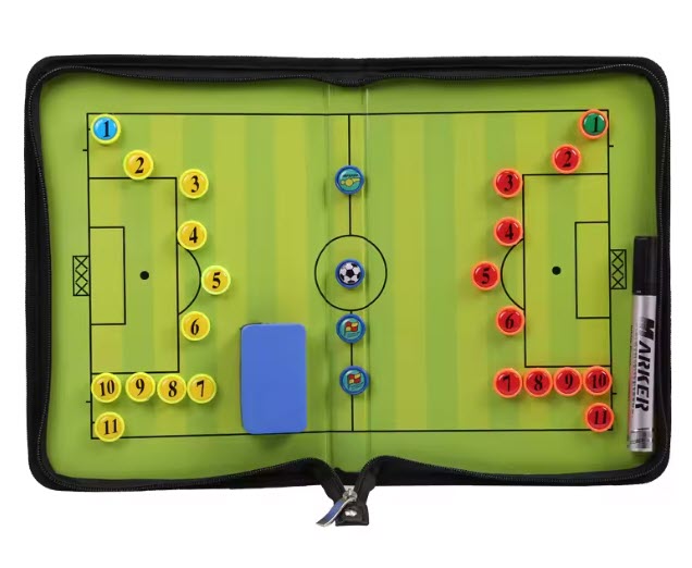 CHOLLITO Tablero táctico de fútbol plegable