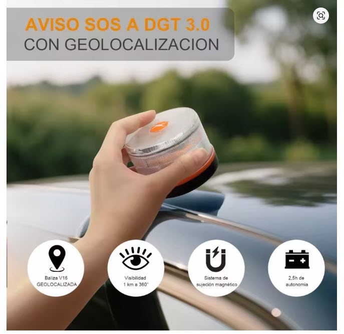 BALIZA V16 Ebox Luz Emergencia