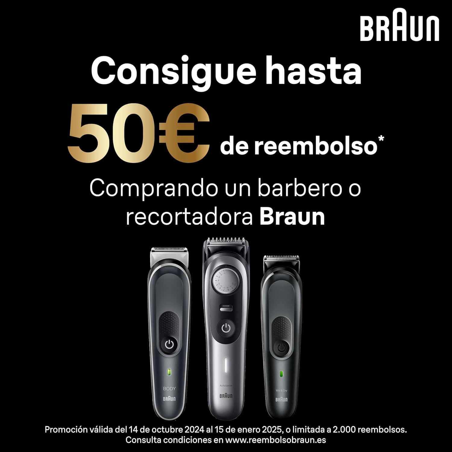 Recortadora Eléctrica Corporal Braun