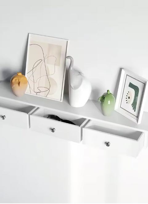 SONGMICS Estantería de Pared Flotante