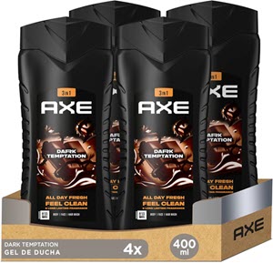 Pack 4 Axe Gel de Ducha y Champú
