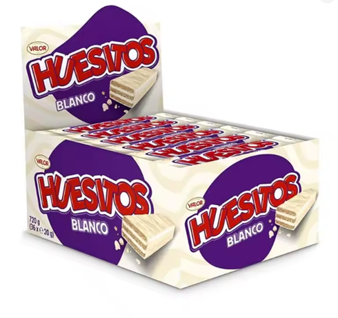 Huesitos blanco 36 unidades 20g