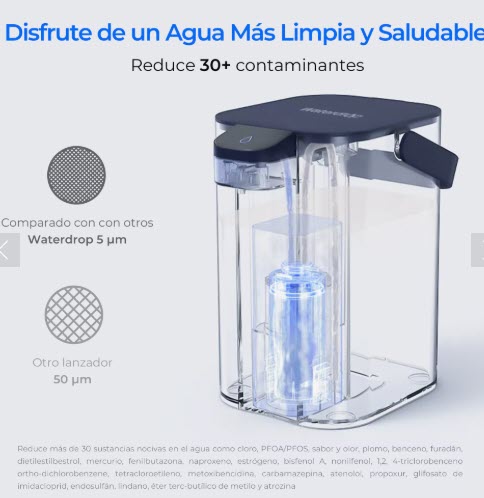 Jarra de filtro de agua Waterdrop