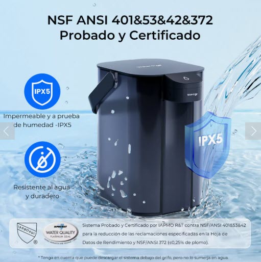 Jarra de filtro de agua Waterdrop