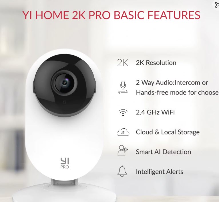 YI Kit de cámara profesional 2K 3MP
