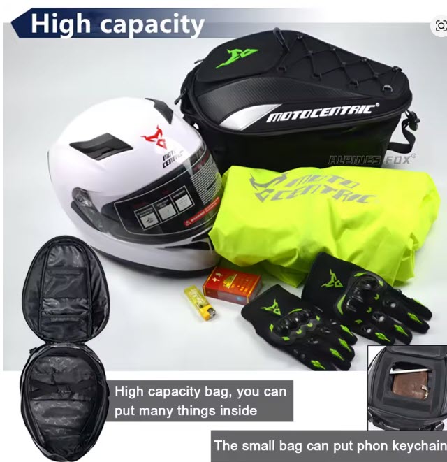 Bolsa trasera impermeable MOTOCENTRIC