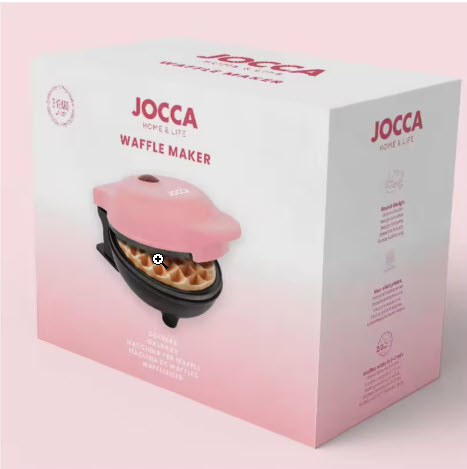 Gofrera rosa redonda Jocca