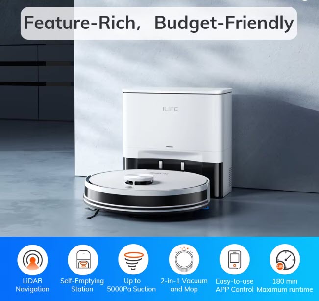 ILIFE Robot aspirador A30 PRO