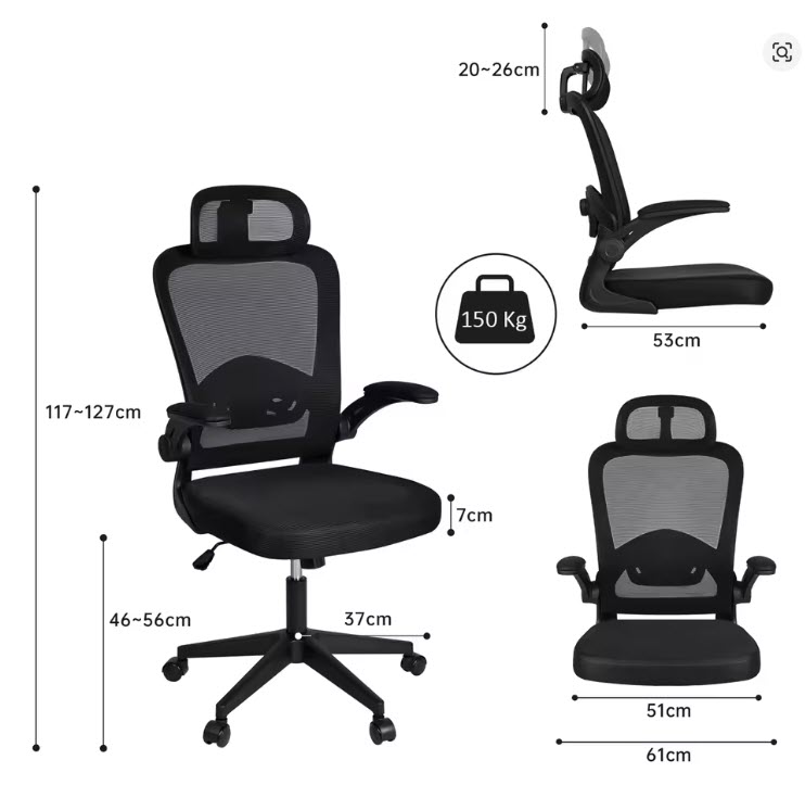 Tlovendo Silla de Oficina Ergonómica