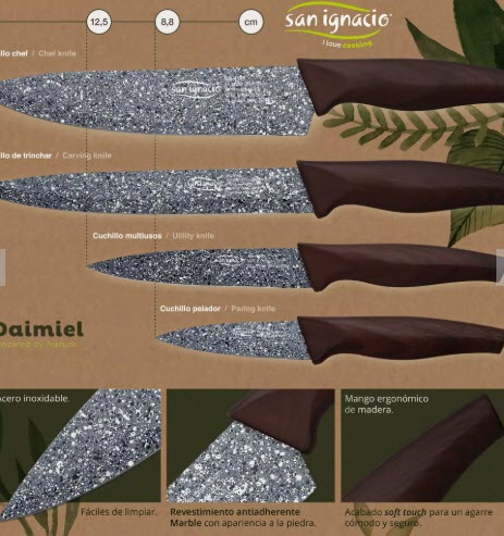 Cuchillos de cocina San Ignacio con tacoma