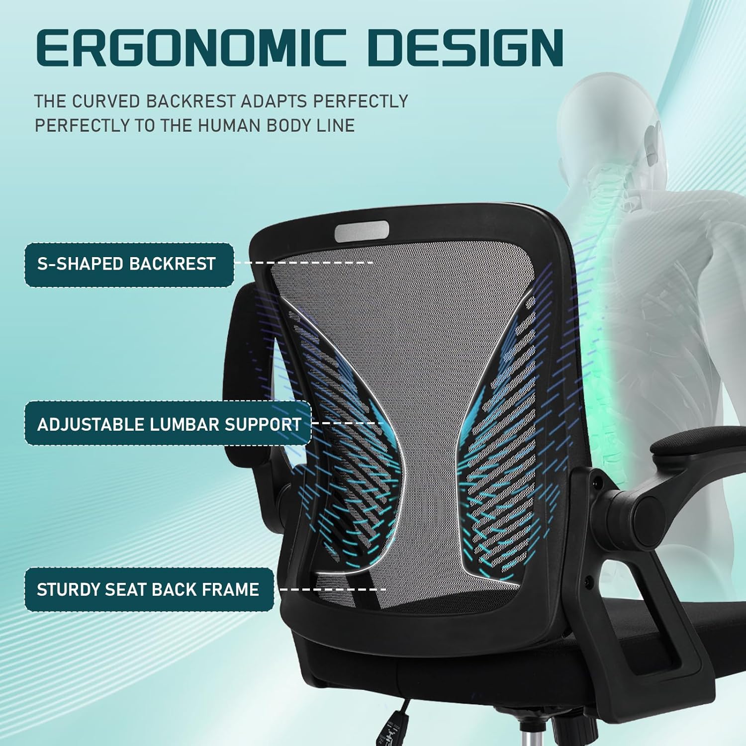 Silla de Oficina Ergonómica Milacyee