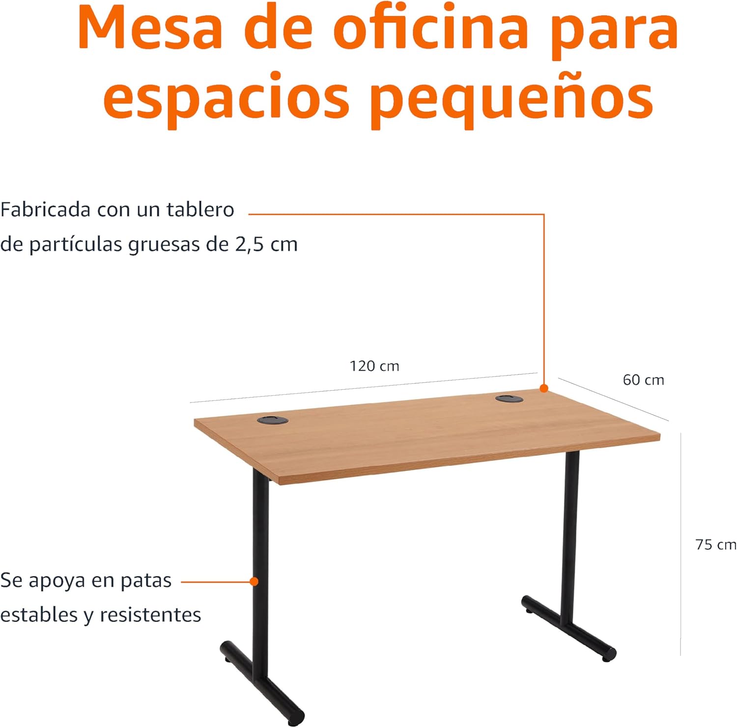 Escritorio de oficina Amazon Basics