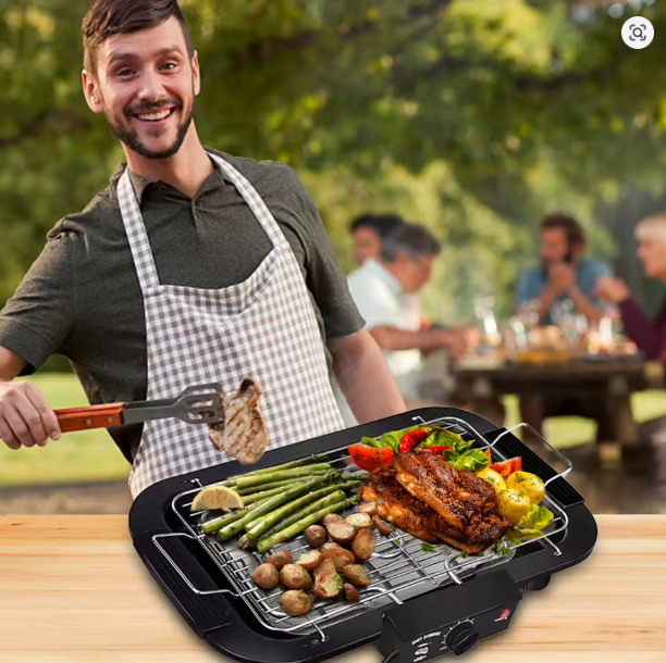 Parrilla Eléctrica para Interiores y Exteriores