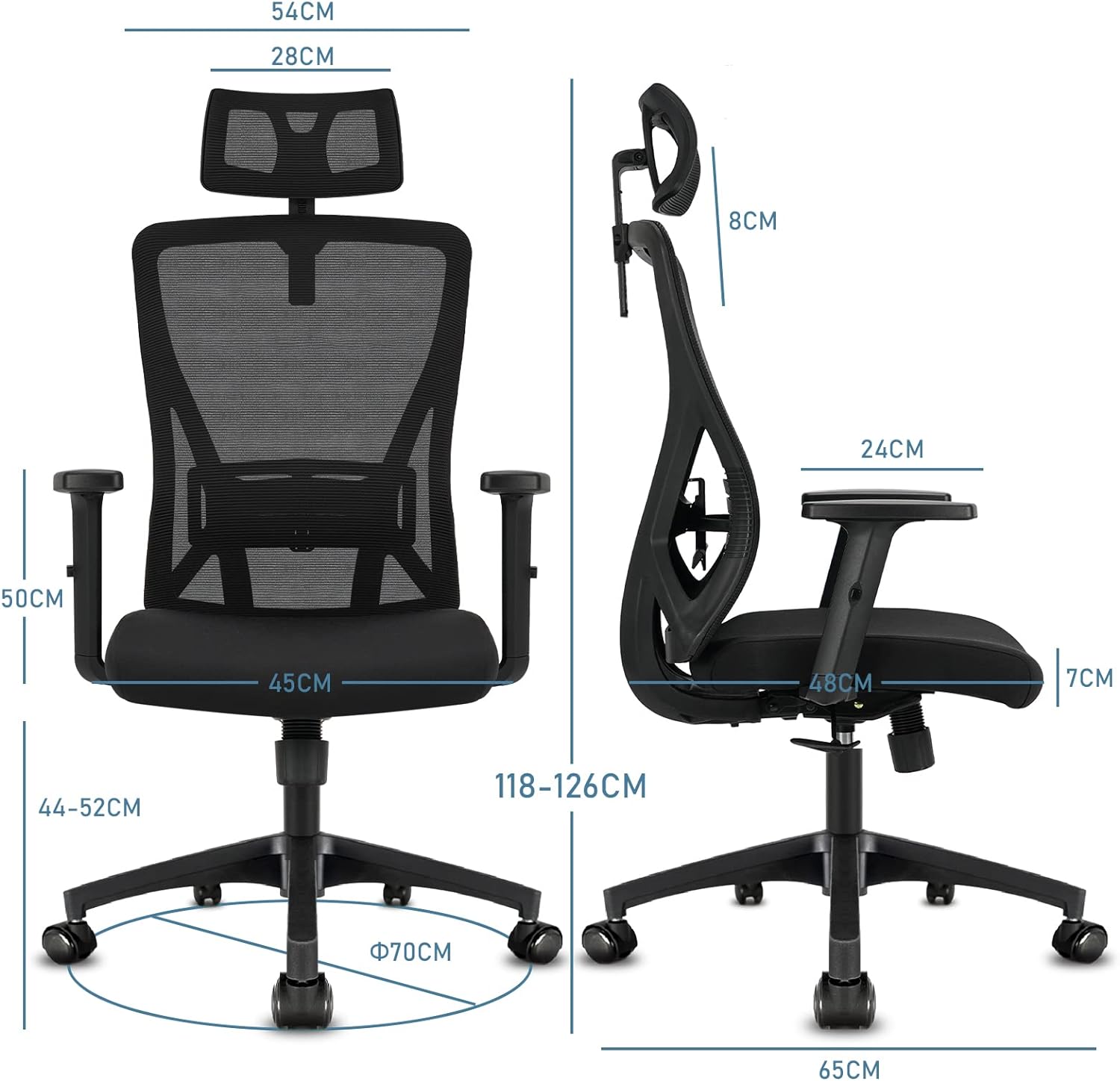 Silla de Oficina Ergonómica Durrafy