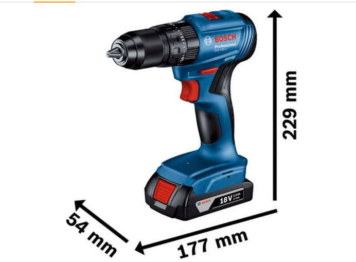 Taladro percutor Bosch Professional 18V