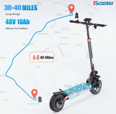 Patinete eléctrico iScooter iX3