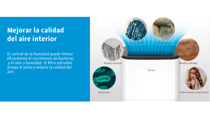 MIDEA Deshumidificador 20L