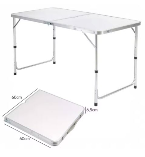 Mesa Plegable XXL de Aluminio