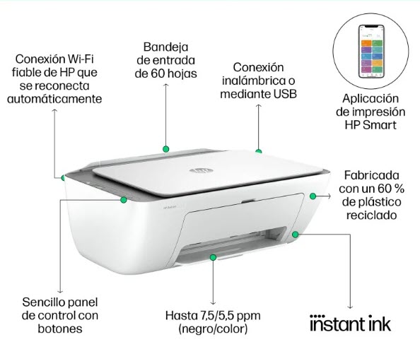 Impresora HP DeskJet 2820e