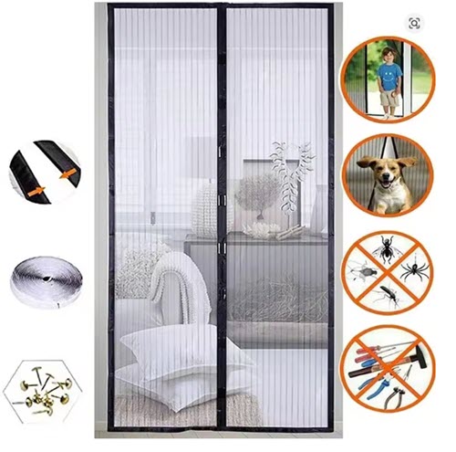 Mosquitera magnética para puerta