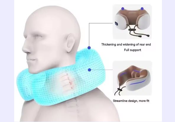 Almohada de masaje cervical eléctrica