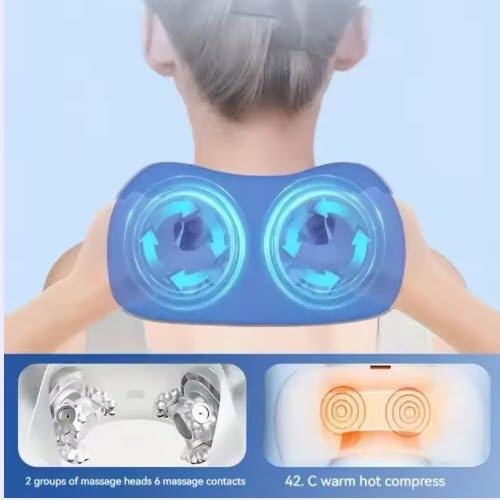 Almohada de masaje cervical eléctrica