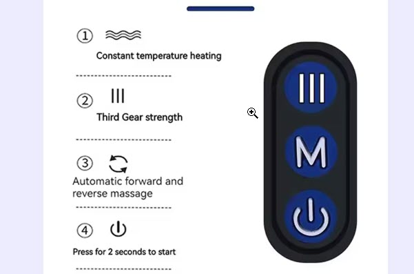 Almohada de masaje cervical eléctrica