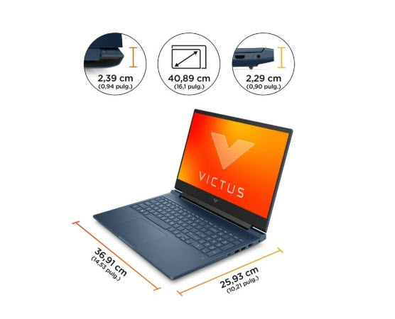 Portátil HP Victus Gaming 16r