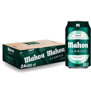 Pack 24 Latas x 33cl Mahou Clásica