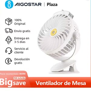 Ventilador de Mesa Pequeño 3 en 1 AIGOSTAR