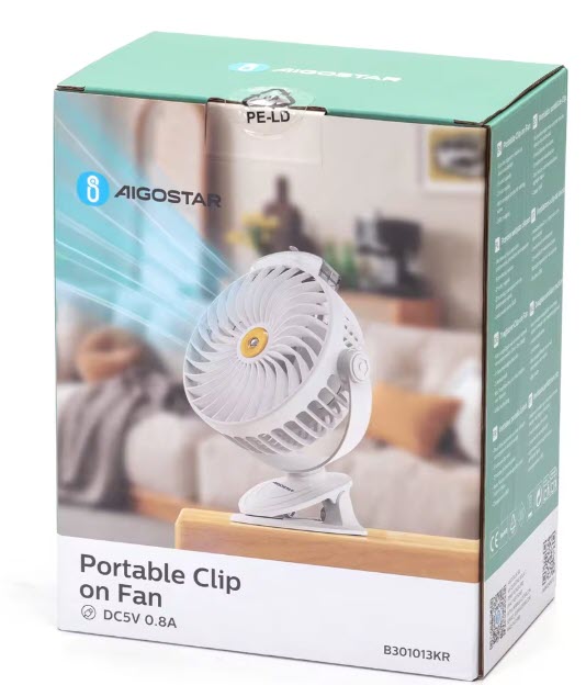Ventilador de Mesa Pequeño 3 en 1 AIGOSTAR