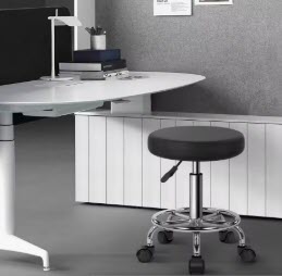 Silla de Trabajo de Cuero PU