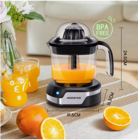 AIGOSTAR Exprimidor de Naranjas Eléctrico
