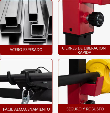 ALLINLIFE Jaula Musculación Ajustable 