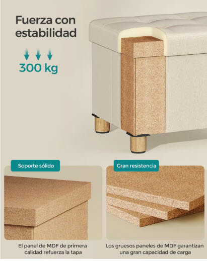 SONGMICS Puff Almacenaje