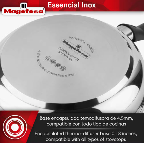 Set de Sartenes Plateadas Magefesa
