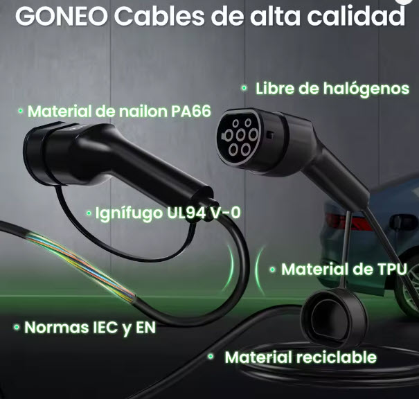 Cable de Carga GONEO Tipo 2