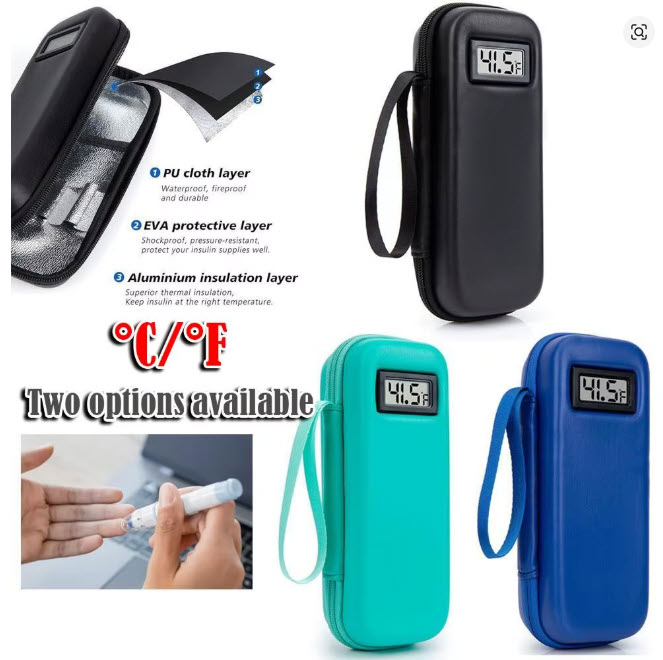 Estuche de viaje para refrigerador de insulina