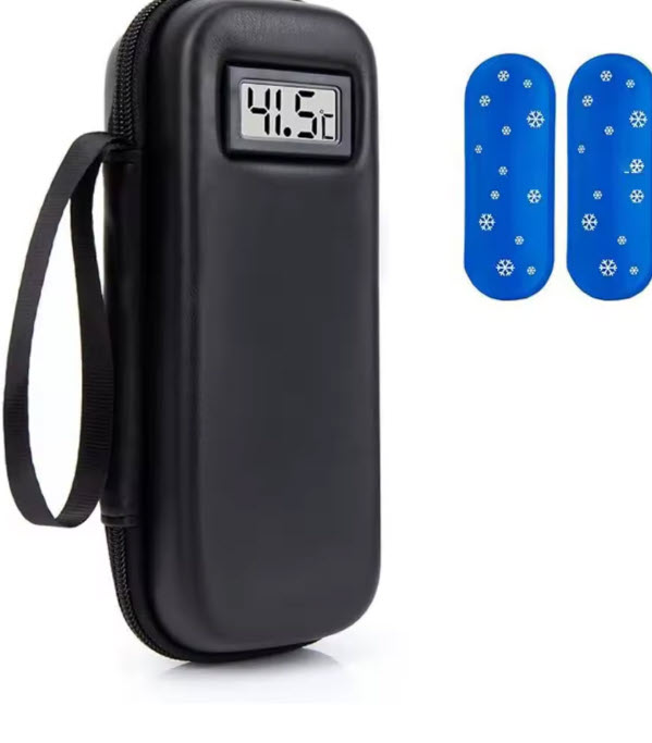 Estuche de viaje para refrigerador de insulina