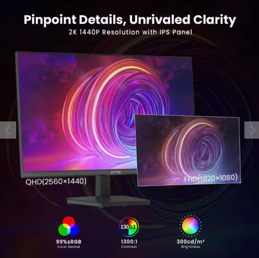 KTC Monitor Gaming 27 Pulgadas
