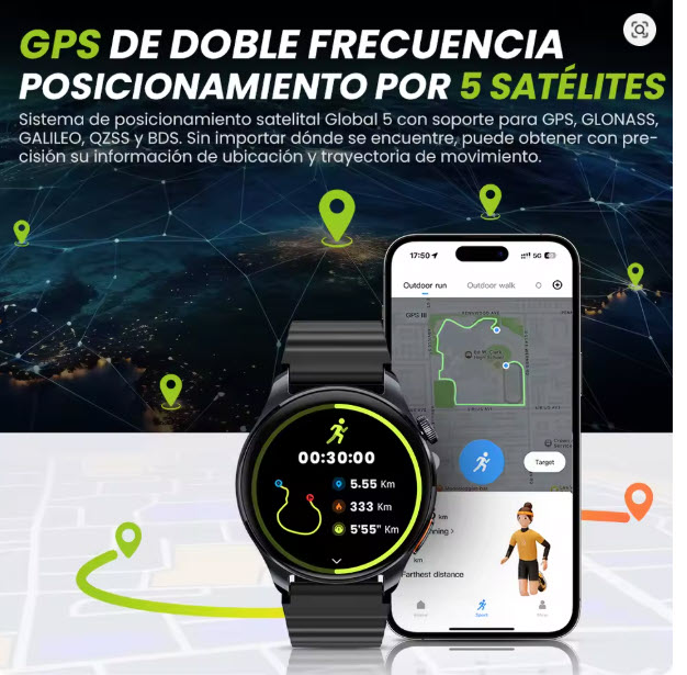 Reloj Inteligente HAYLOU Watch 4S con GPS