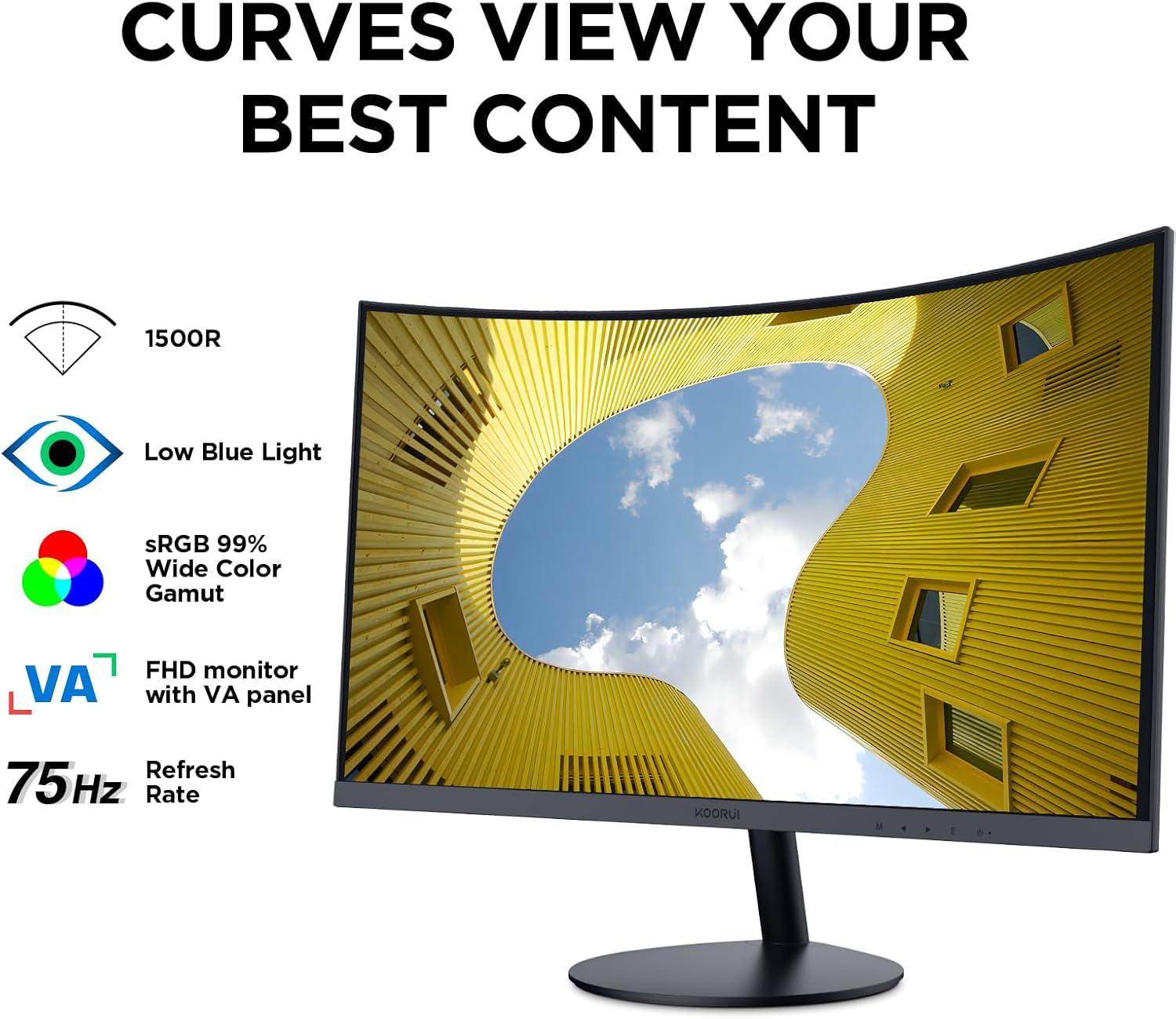 Monitor curvo KOORUI 24N5C