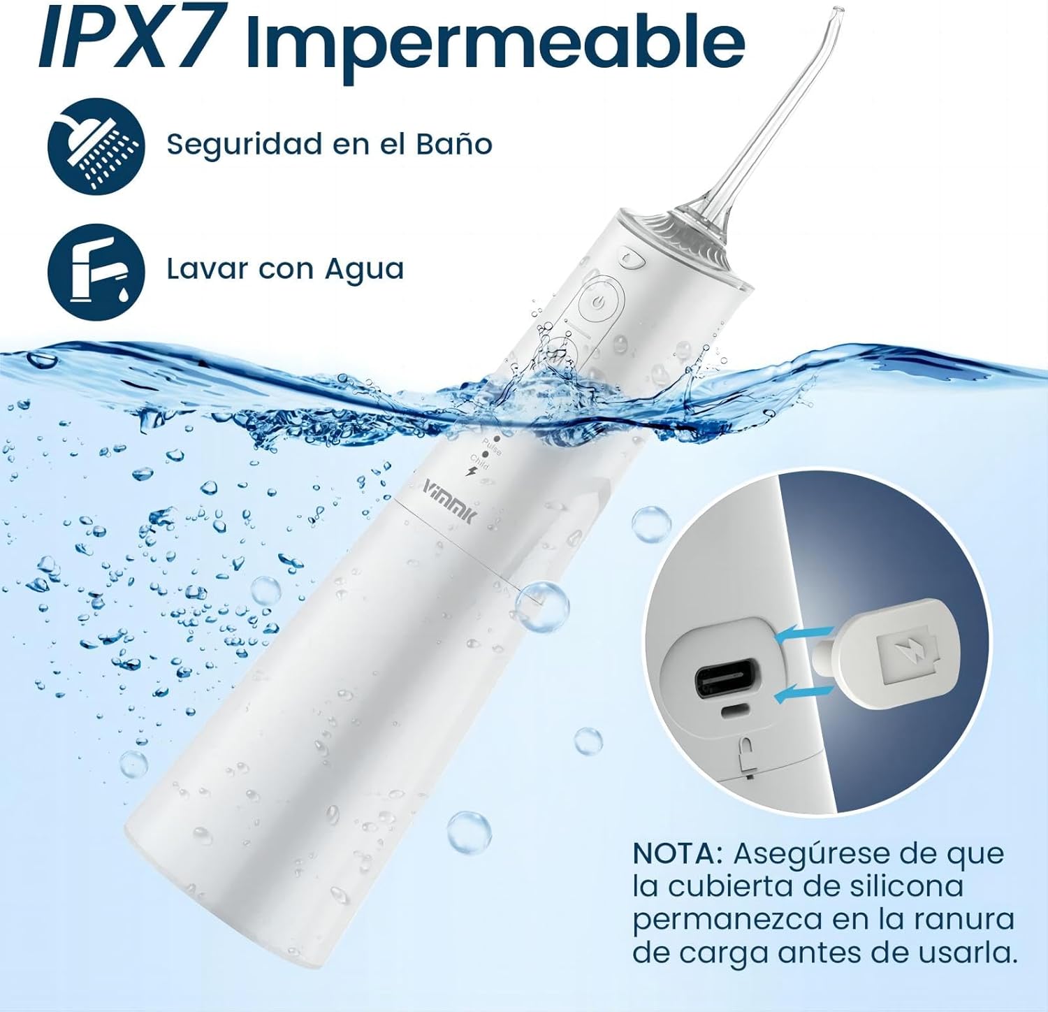 Irrigador Bucal Portátil Vimmk