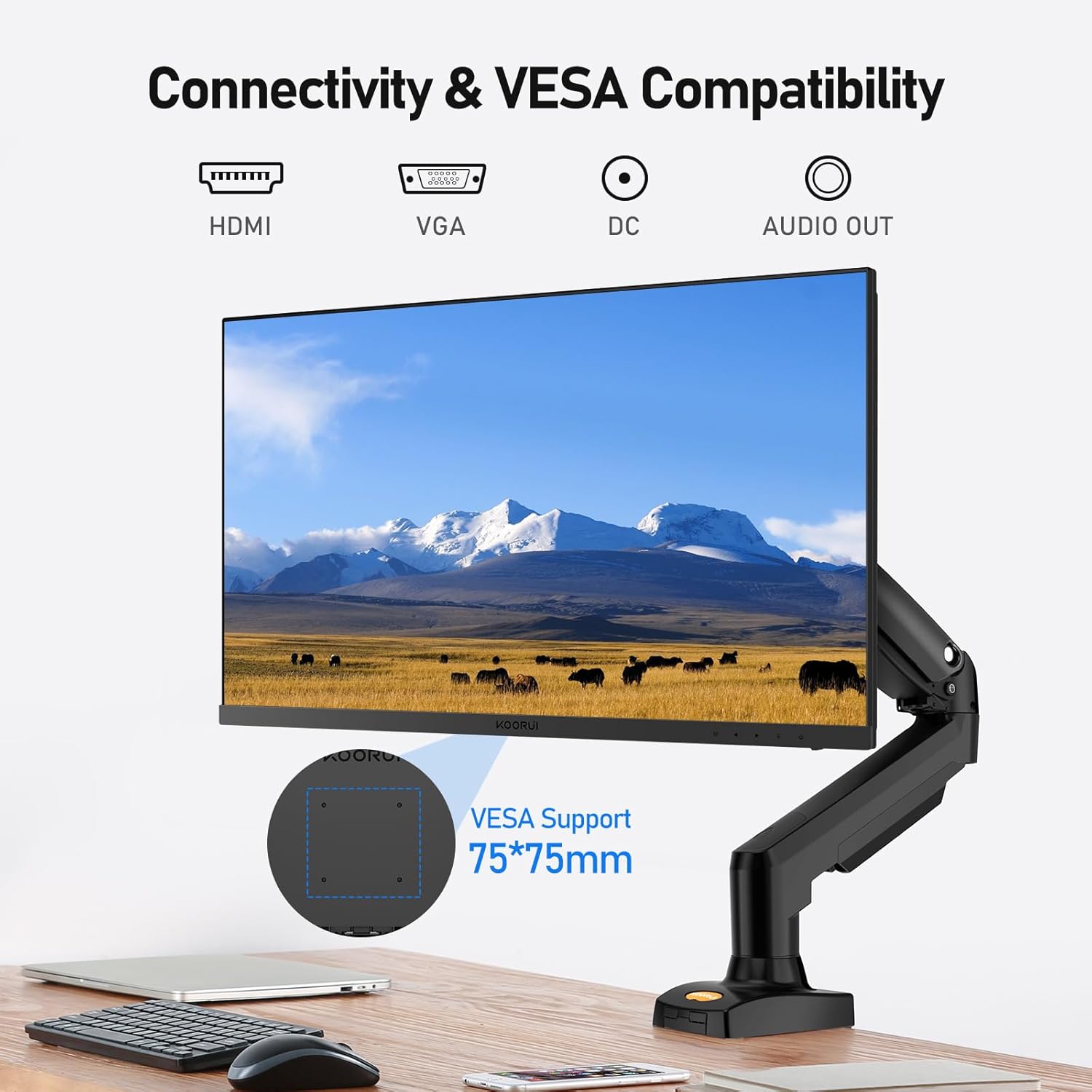 Monitor gaming KOORUI 27 pulgadas