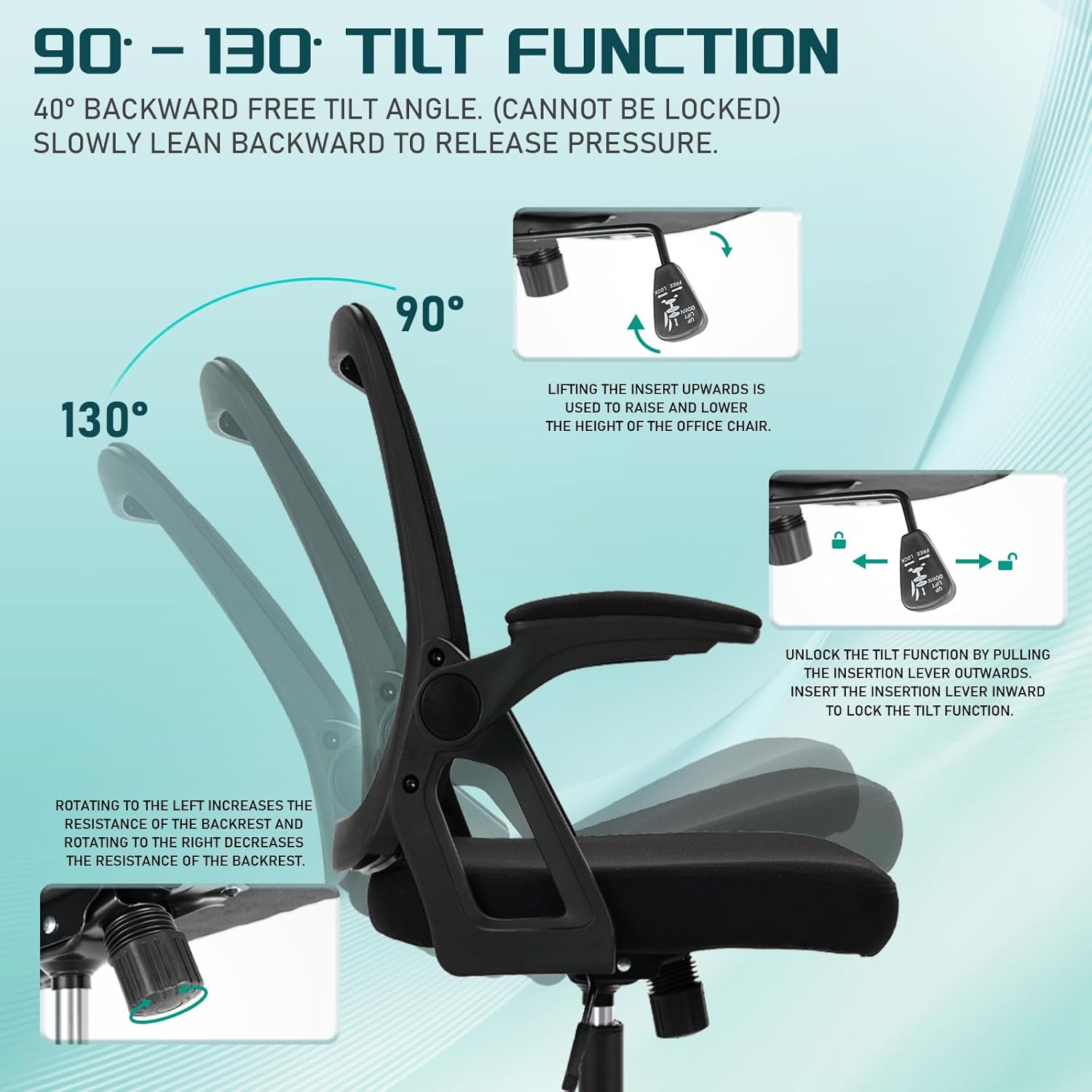 Silla de Oficina Ergonómica Milacyee